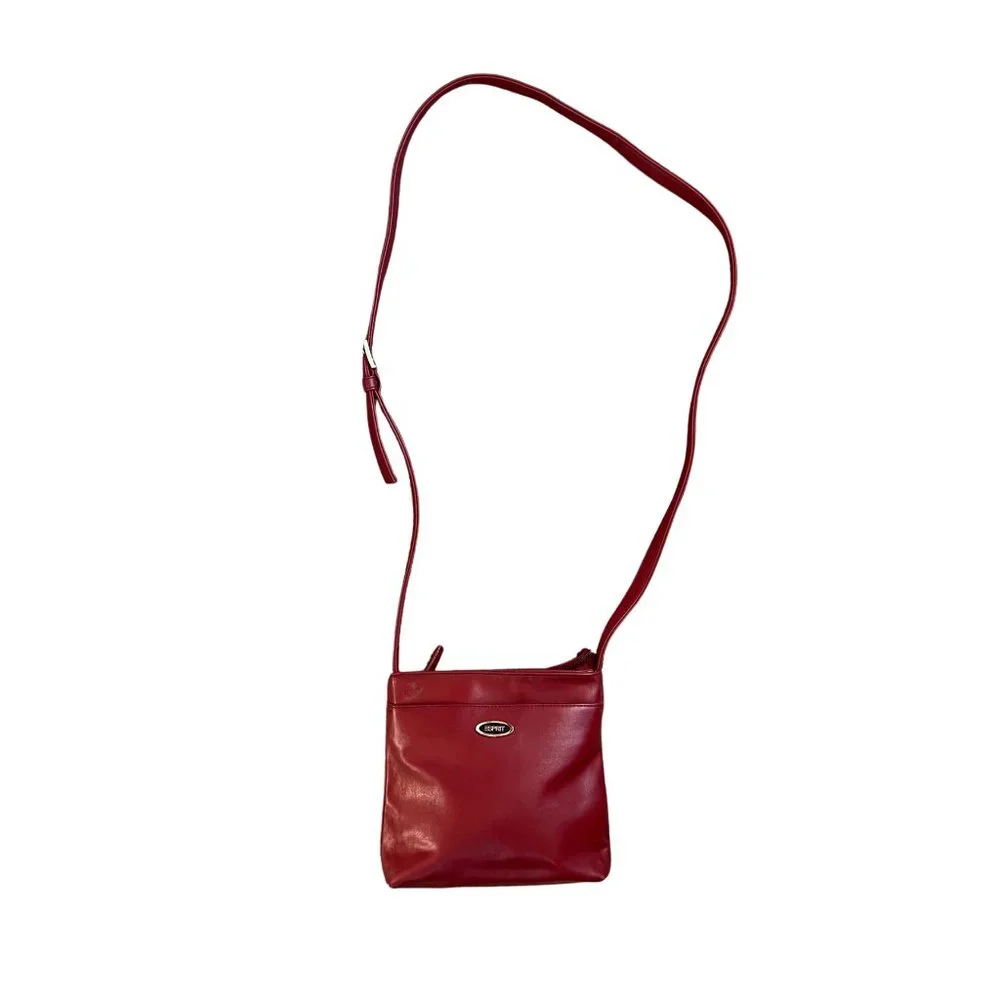 Esprit Red Leather Crossbody